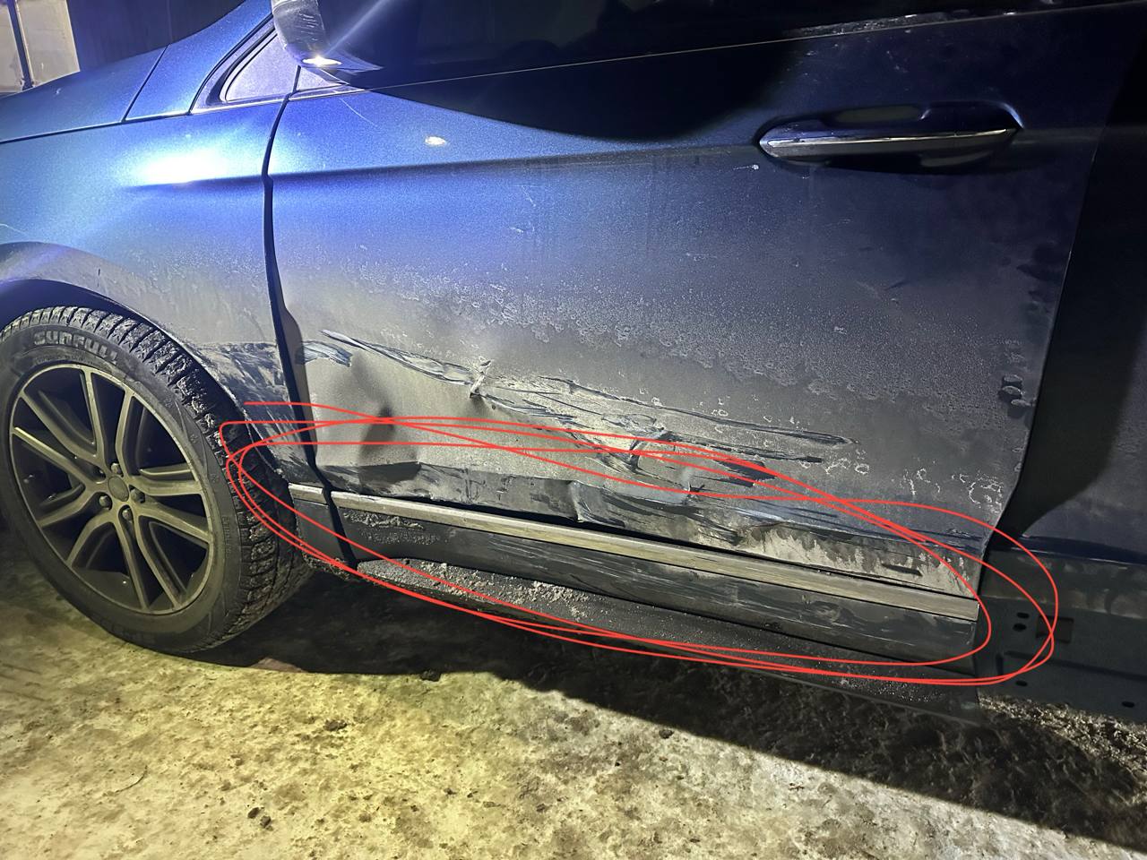 хром на передню ліву дверь Lincoln 