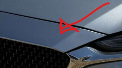 верхня накладка решітки радіатора Mazda 