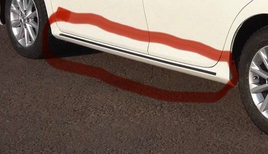 порог левый Toyota 