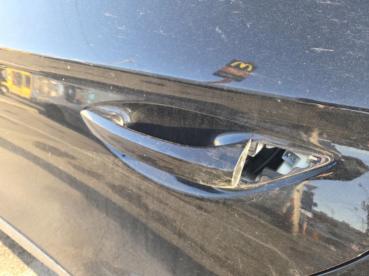 заглушка ручки задня ліва чорна Hyundai 