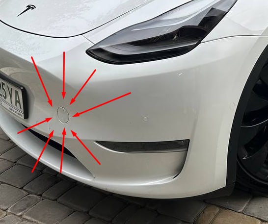 Купити білу заглушку Tesla 
