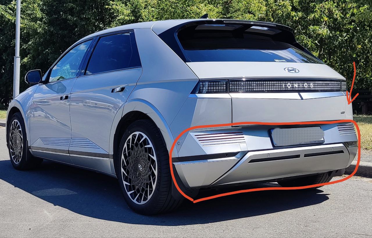 Задній бампер Hyundai 2022 р. 