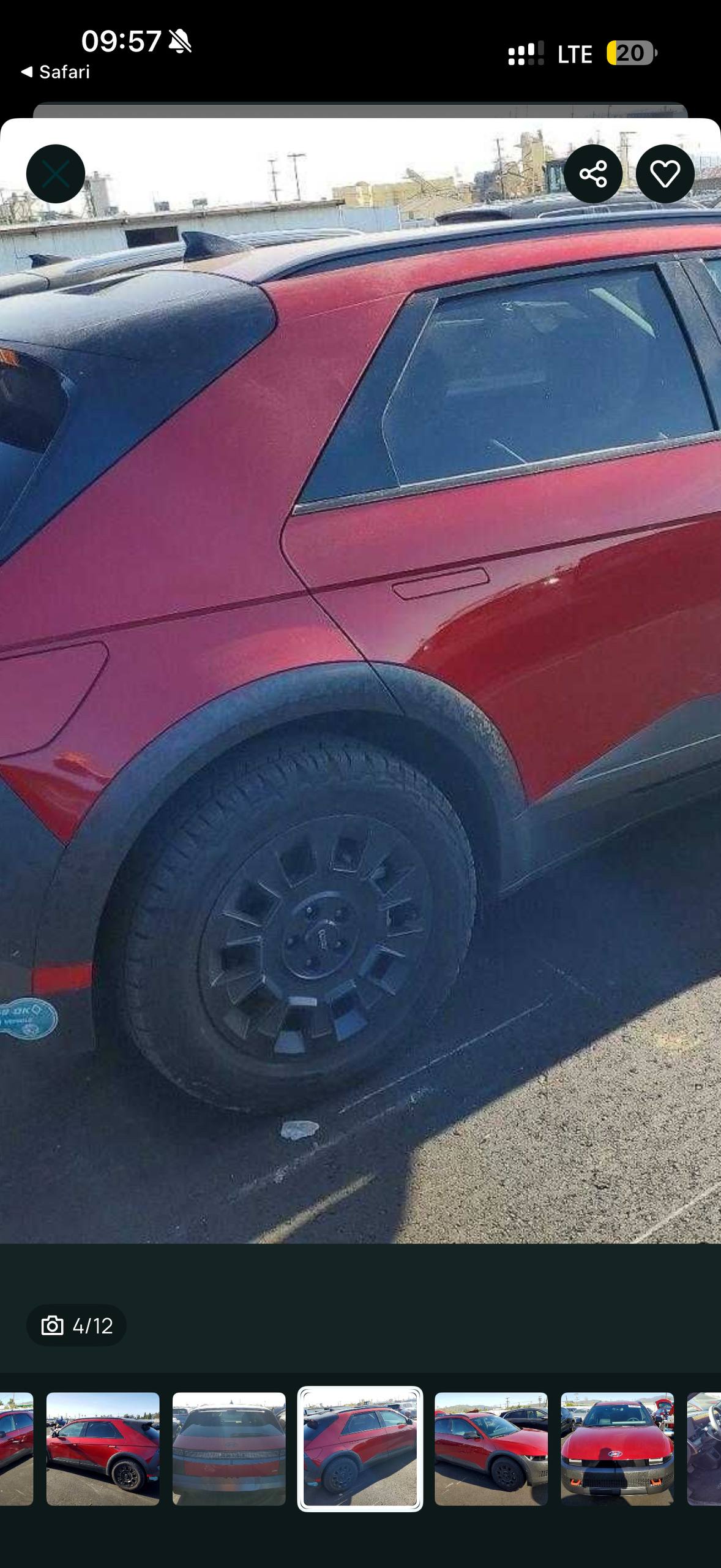 задня праву ліству Hyundai 