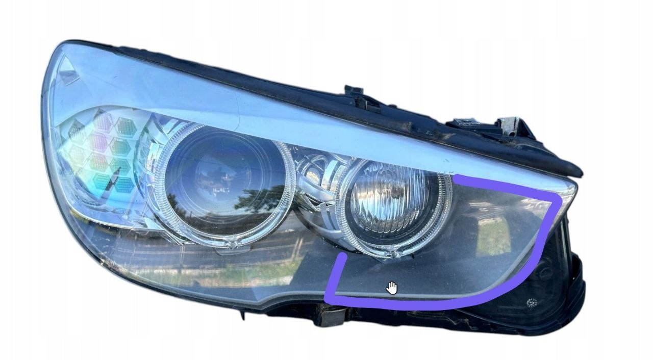 Купити маску серую правой фары BMW 