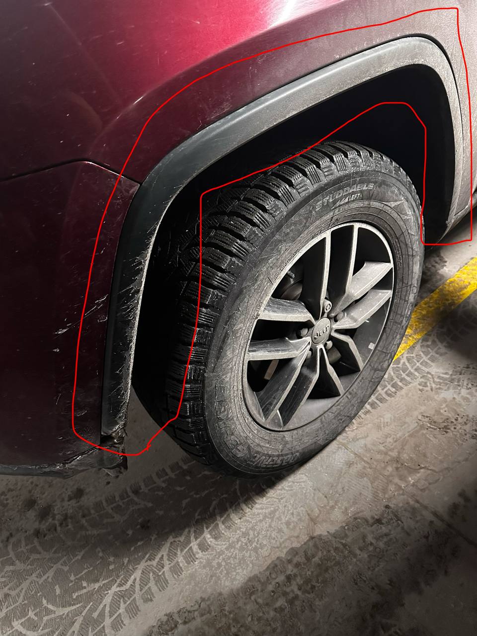 накладка Jeep Grand Cherokee 2017 р. 