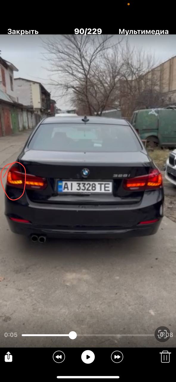 Купити фонарь задній левий BMW 3 Series 