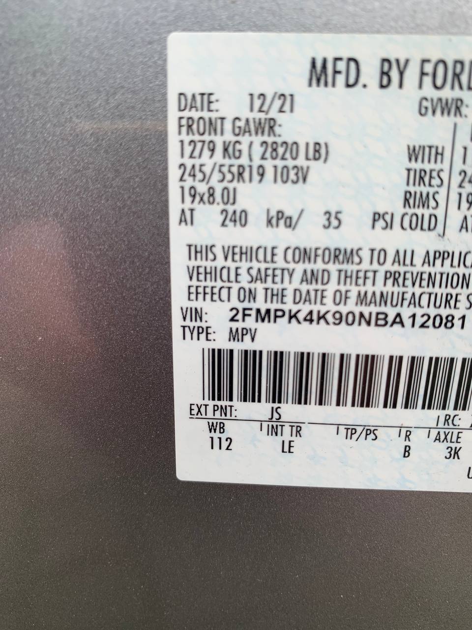 Купити капот Ford Edge 