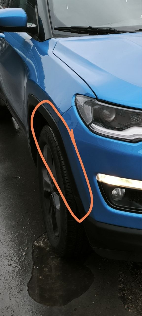Купити кліпси на захист арки правий Jeep Compass 