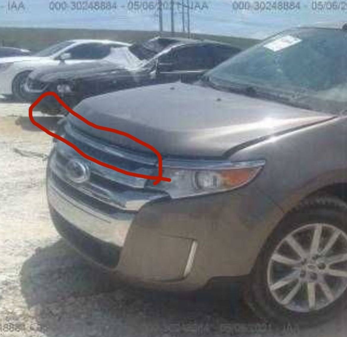 Купити молдінг верхньої частини решітки радіатора Ford Edge 