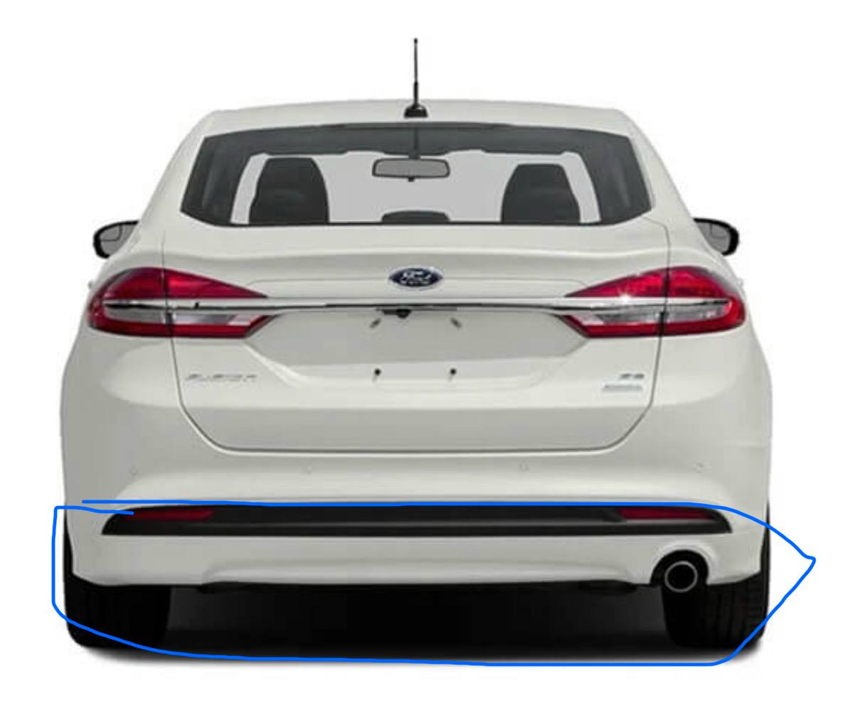 Купити нижня губа бампера Ford 