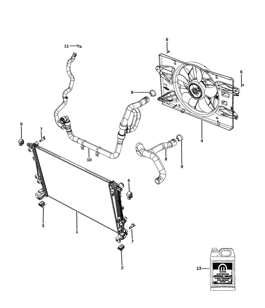 Купити патрубок Jeep Cherokee 