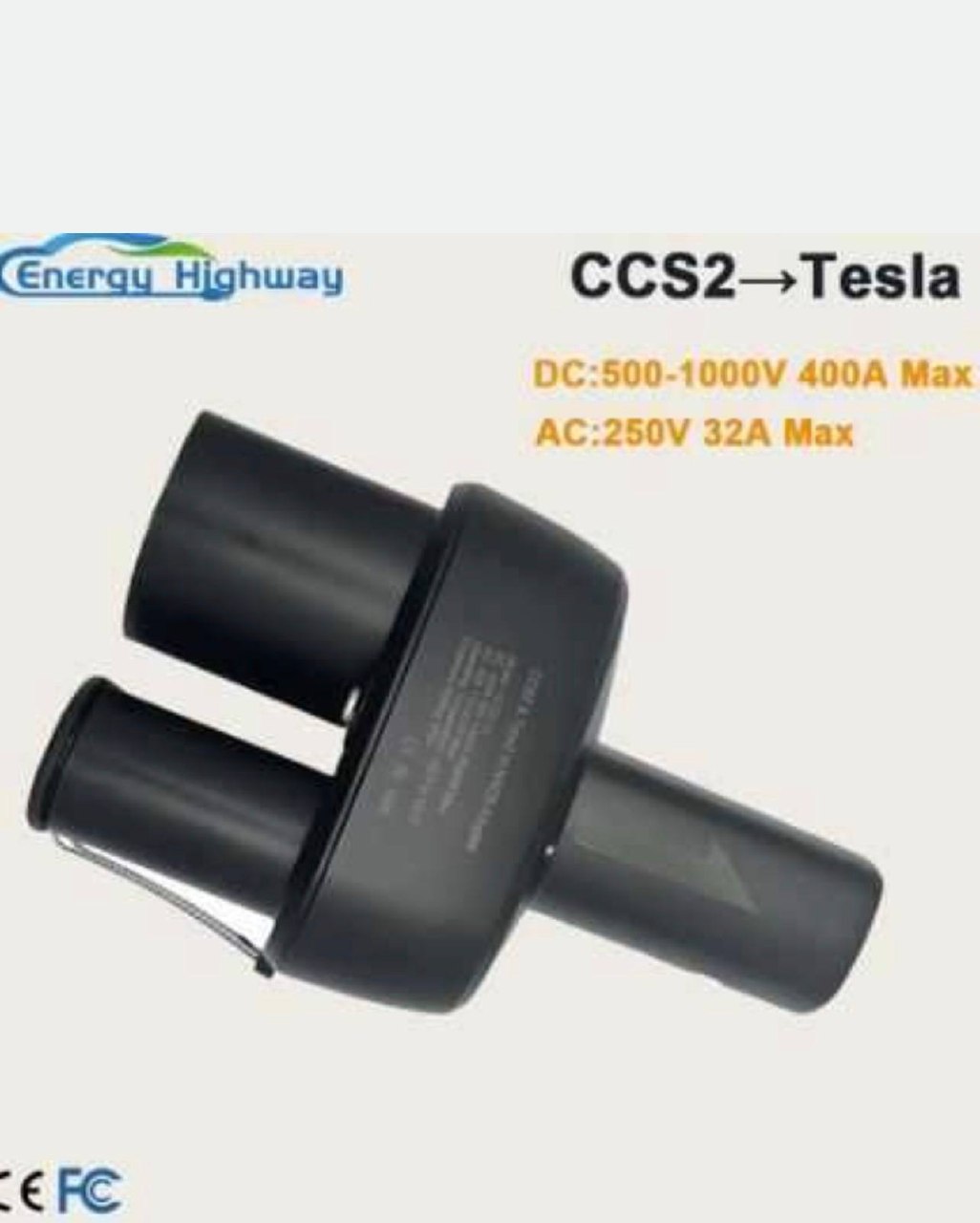 Купити перехідник Tesla(NACS) - CCS2 Tesla 