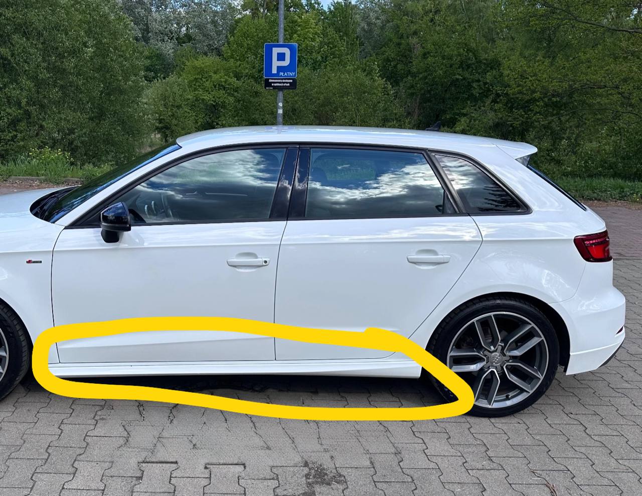 Купити пластикові накладки на пороги Audi Sportback 